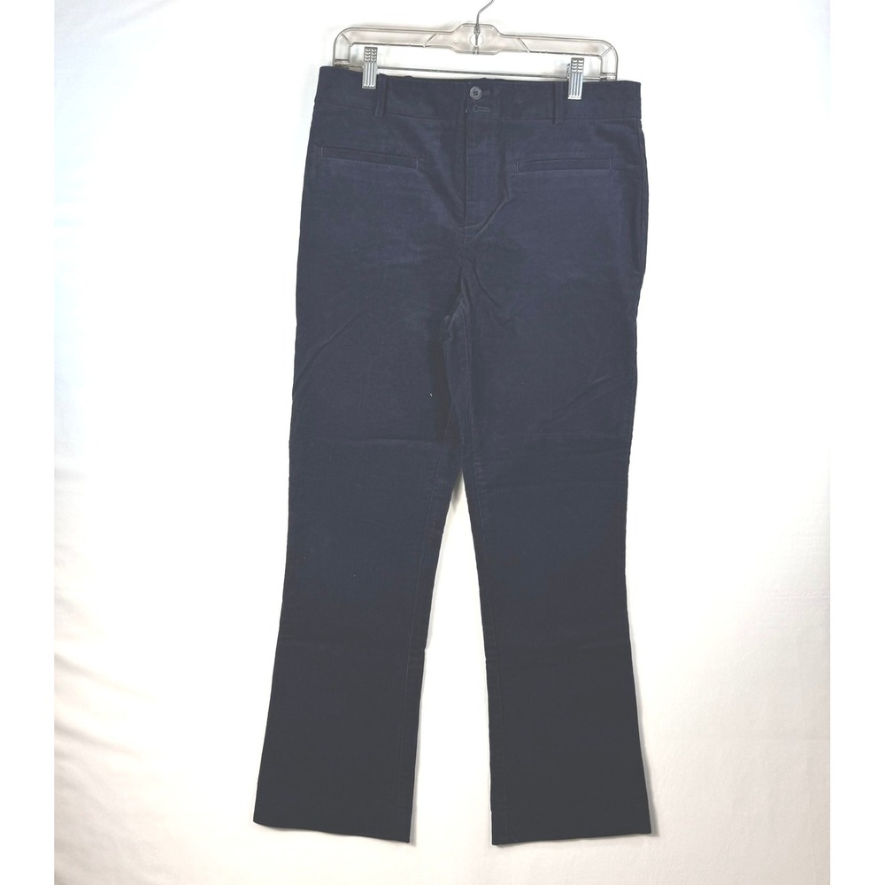 Anthropologie Essential Collection Navy Blue Corduroy Pants Size 8 Trousers